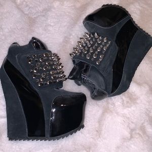 Jeffrey Campbell Dramo Spiked Wedge
